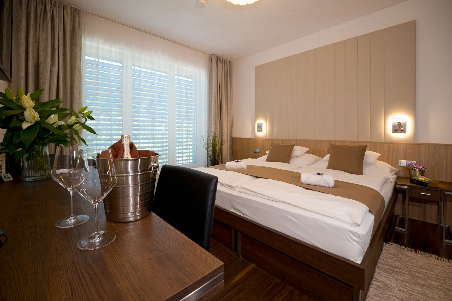 Dvoulůžkový pokoj SUITE - elegantní prostředí